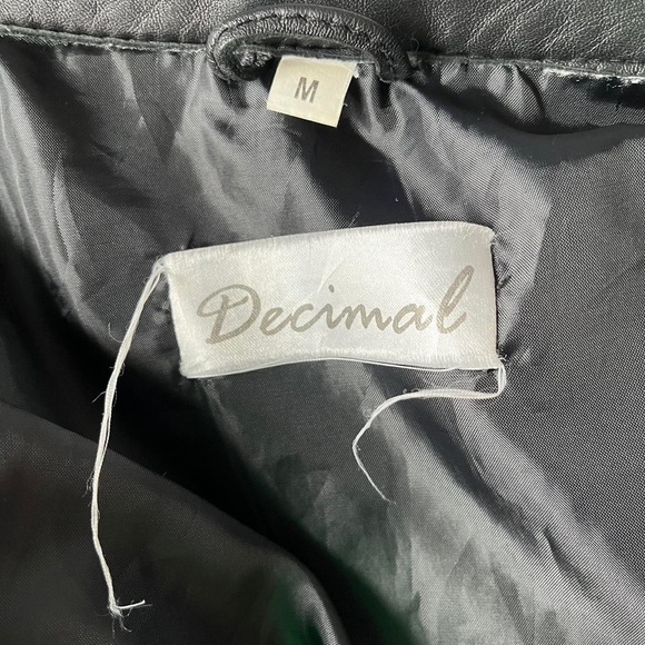 Decimal leather jacket🖤 - Picture 5 of 5